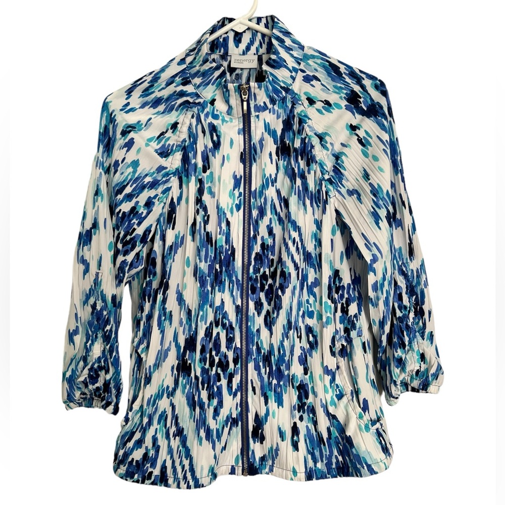 ZENERGY by CHICOS lightweight full zip spring/summer jacket size is 0 (S…